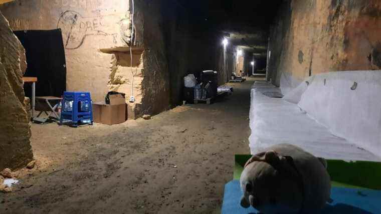 in Odessa, the catacombs ready to serve as an anti-bombing shelter