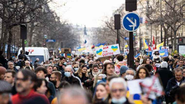 more than 40,000 people gathered in France, according to the Ministry of the Interior