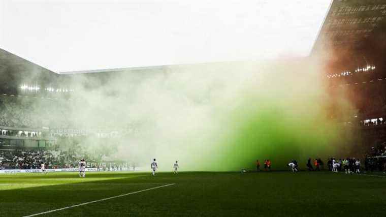 part of the south corner closed after the incidents against Montpellier