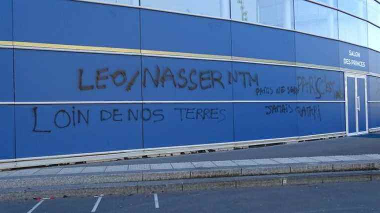 the Parc des Princes and the training center tagged overnight from Sunday to Monday