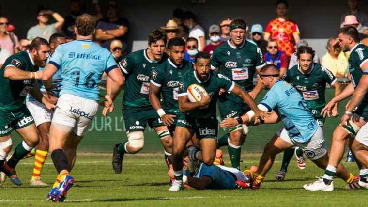 the Section Paloise with Zanon and Henry against Perpignan