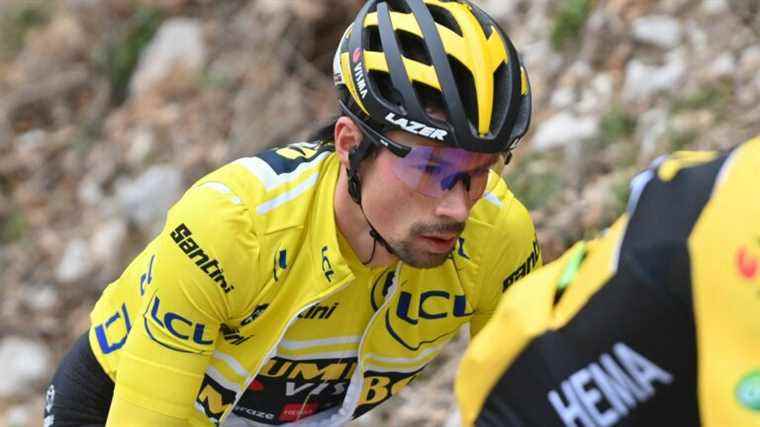 the summary of the seventh stage, with the show of force of Primoz Roglic at the top of the Col de Turini