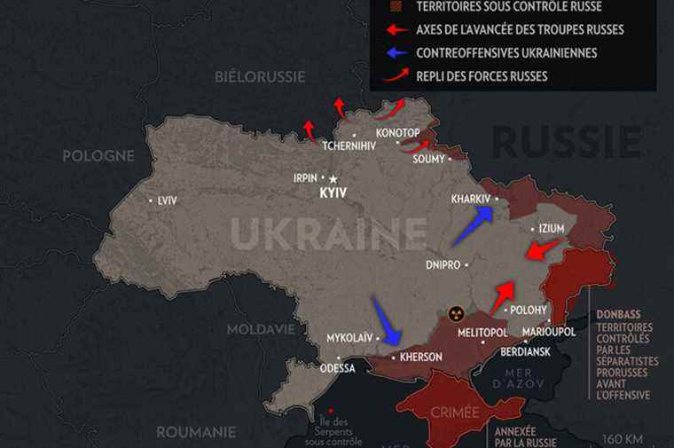 War in Ukraine |  The progression of the conflict in cards