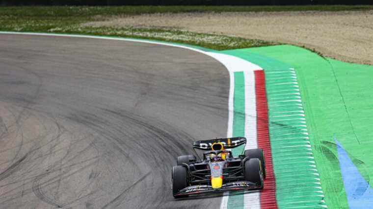 relive Max Verstappen’s victory ahead of Charles Leclerc during the Emilia-Romagna Grand Prix sprint race