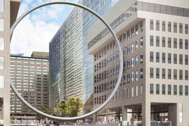 5 million project |  A giant ring in downtown Montreal