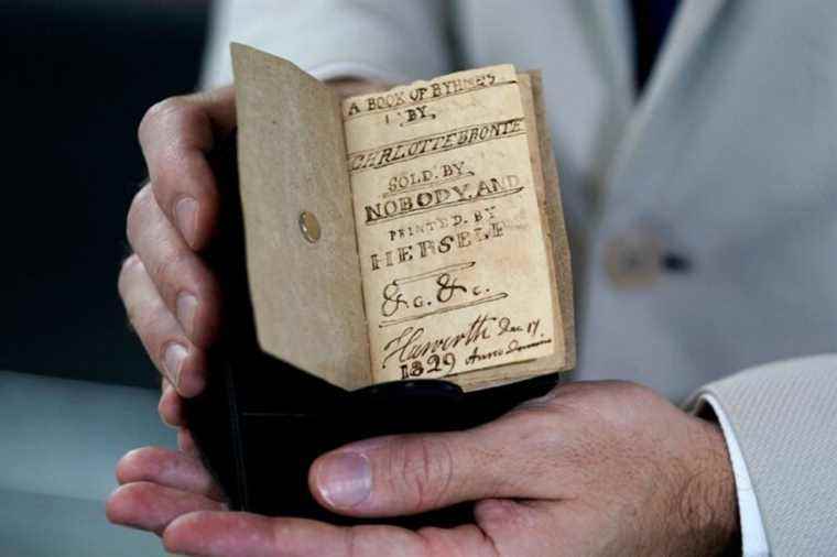 A miniature book by Charlotte Brontë unveiled