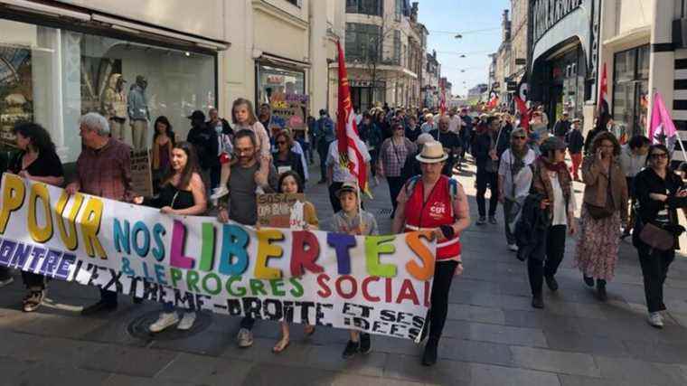 About 200 Sarthois demonstrated in Le Mans against the far right