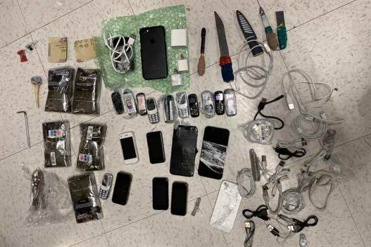 Clandestine objects delivered by drone |  Ali Baba’s cave discovered in Donnacona prison