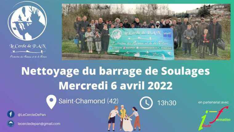 Cleaning operation Wednesday April 6 at 1:30 p.m. at the Soulage dam in Saint Chamond