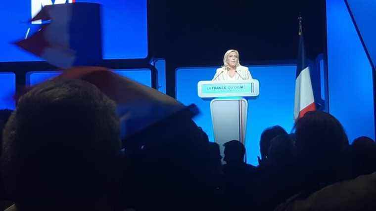 Confident activists at Marine Le Pen rally in Stiring-Wendel