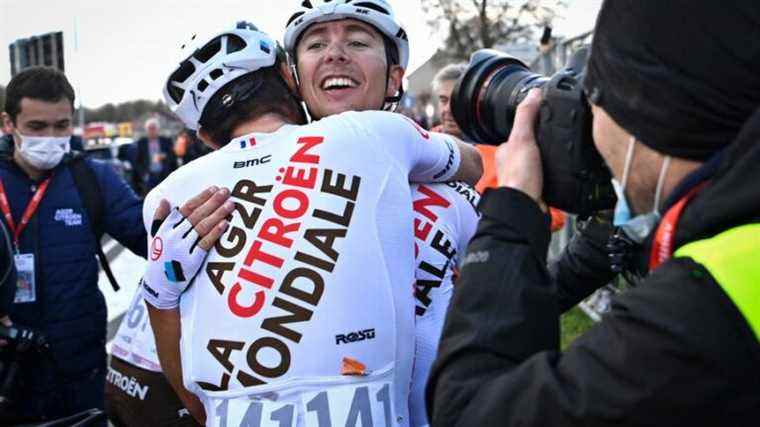 Cyclist Benoît Cosnefroy 2nd in the Dutch classic Amstel Gold Race