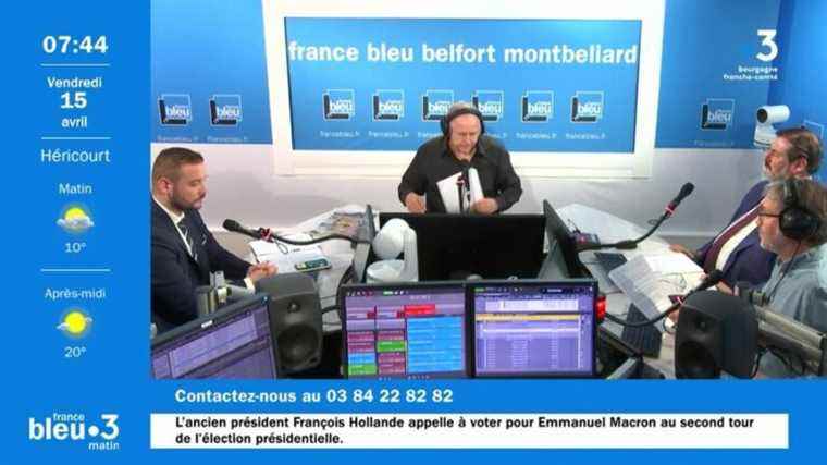 Debate between two towers with Antoine Villedieu (RN) and Bruno Kern (LREM) on France Bleu Belfort Montbéliard