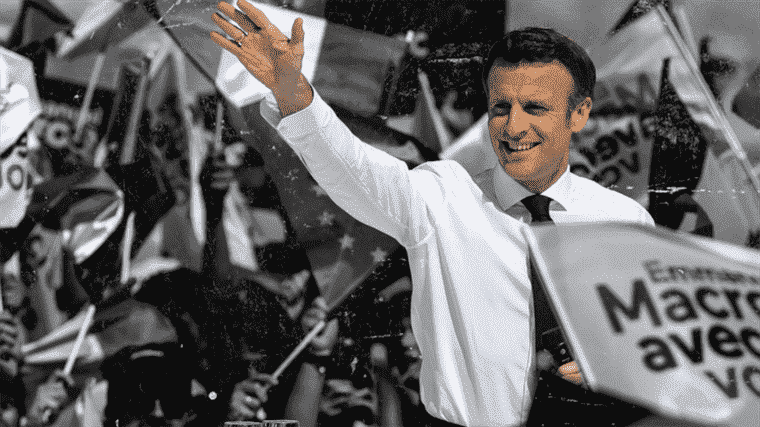 Emmanuel Macron re-elected for a second term with 58.8% of the vote against 41.2% for Marine Le Pen, according to our Ipsos-Sopra Steria estimate