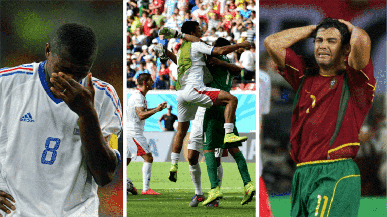 France 2002, Italy 2010, Costa Rica 2014… These surprises that we didn’t see coming to the draw