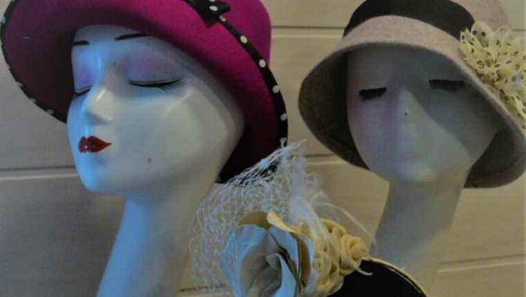 Hat creations by Christine Mentieres in Tarbes