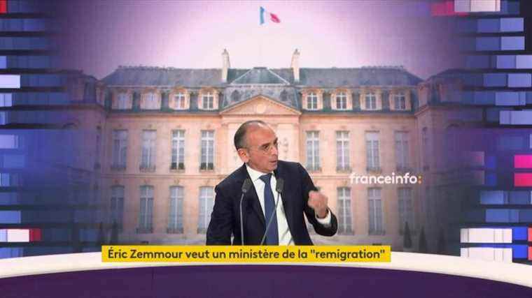 “I will expel a million people” during the five-year term, promises Eric Zemmour