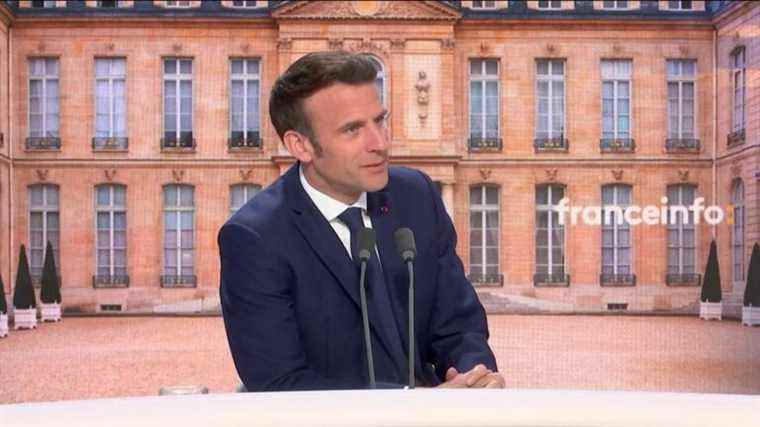 “If we start to challenge all the rules, it becomes anarchy”, says Emmanuel Macron, president candidate for the 2022 presidential election