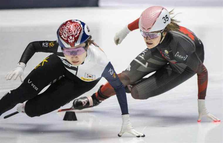 Kim Boutin wins three silver medals at the World Short Track Championships