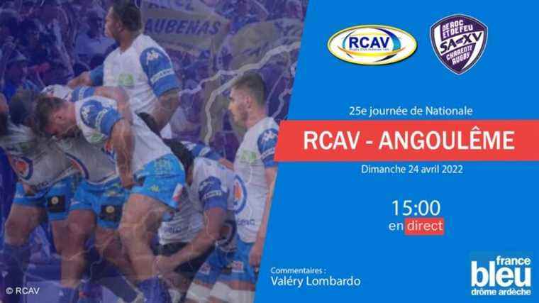 LIVE – Rugby: the RCAV receives Angoulême, follow the 25th day of National