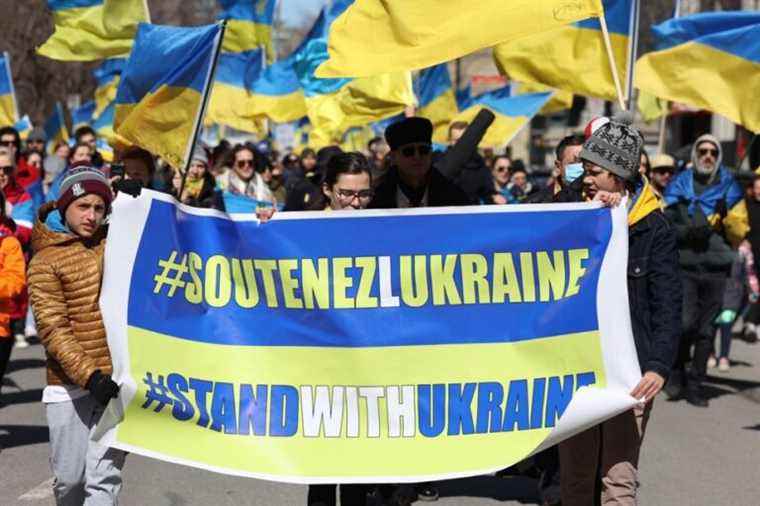 March in support of Ukraine in Montreal |  “Every day is pain and tears”