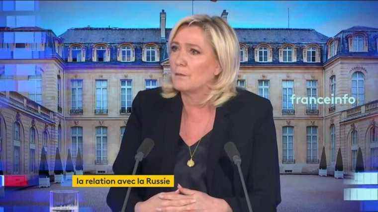 Marine Le Pen believes that “we are trying to demonize her” when she has a “reasonable” position, yes to sanctions, no to the embargo