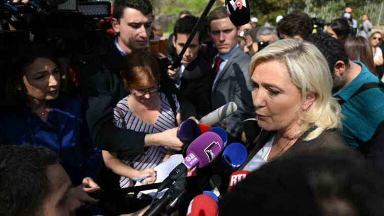 Marine Le Pen denounces a “front which is anything but republican”, in the face of calls to vote against her in the second round