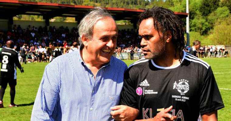 Michel Platini, Christian Karembeu and Wilfrid Mbappé gathered for a good cause in Ardèche