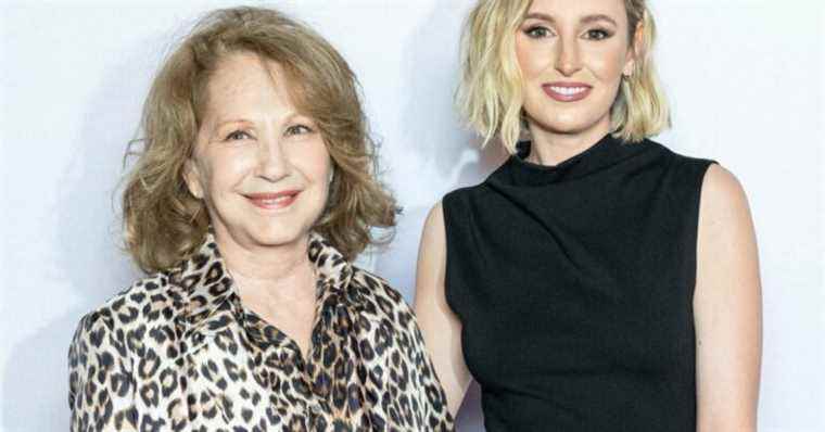 Nathalie Baye luminous leopard opposite Laura Carmichael for Downton Abbey 2