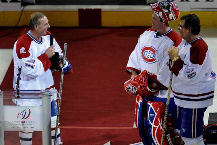 Patrick Roy’s camp with Guy Lafleur