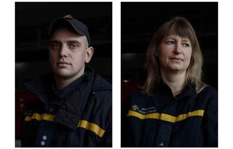 Portraits of firefighters in Mykolaiv, Ukraine