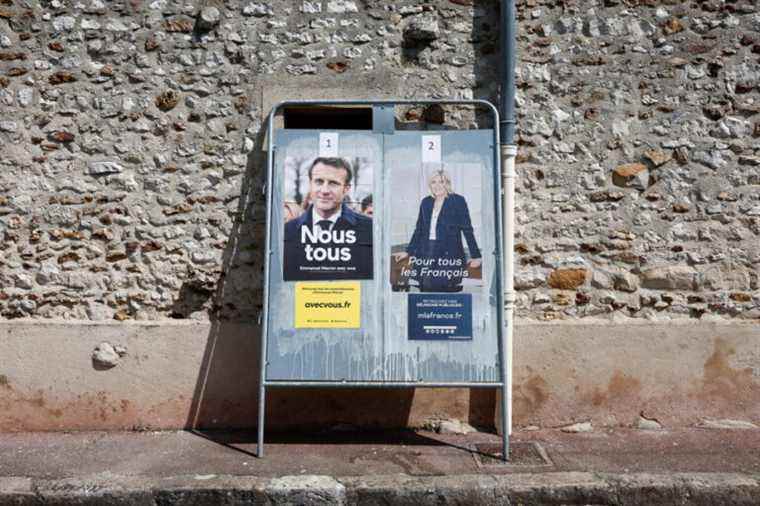 Presidential election |  Macron… while pinching his nose