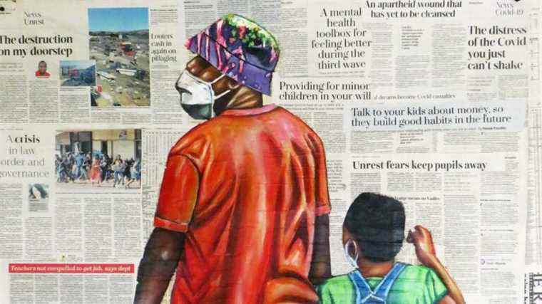 South African plastic artist Andrew Ntshabele exhibits in Paris a chronicle of life in Johannesburg during the Covid