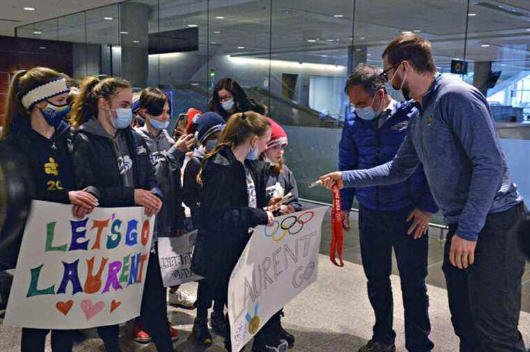 Speed ​​Skating |  Laurent Dubreuil returns home after his “longest trip”