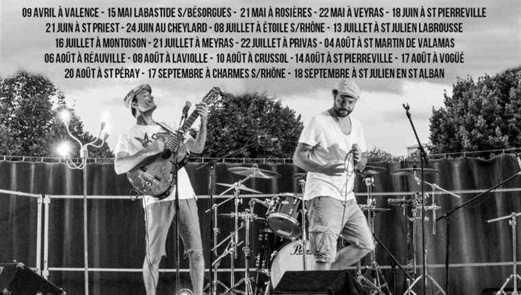 The Ardèche group “City Berets” in concert