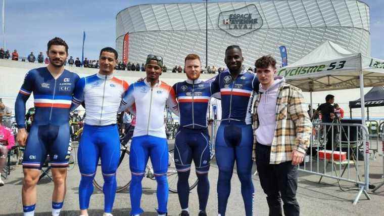 The French track cycling team discovers the François Pervis velodrome in Laval