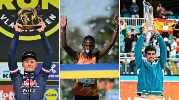 The coronation of van der Poel, a record Paris marathon, imperial Carlos Alcaraz… What to remember from the weekend in sport