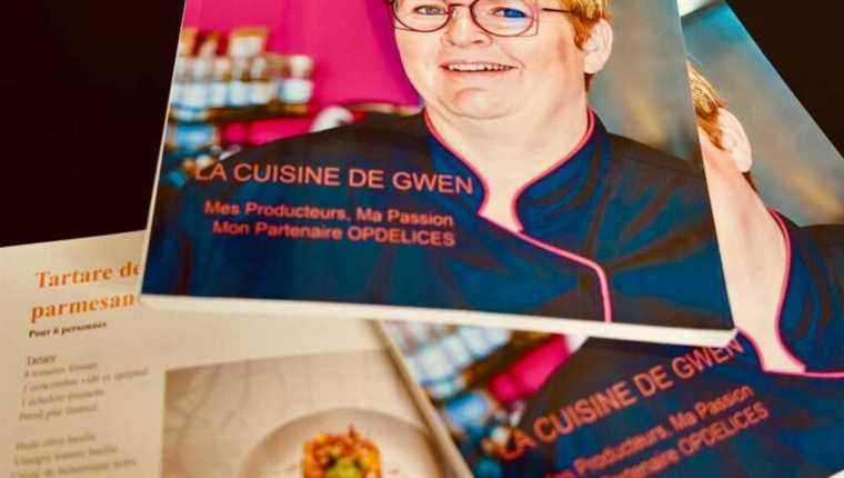 The kitchen influencer Gwenaelle Farcy from “La cuisine de Gwen” at the Landes producers