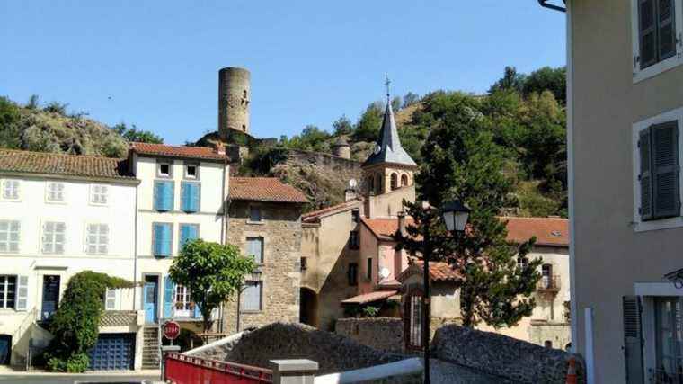 The walker in Saint Floret in the Puy de Dôme