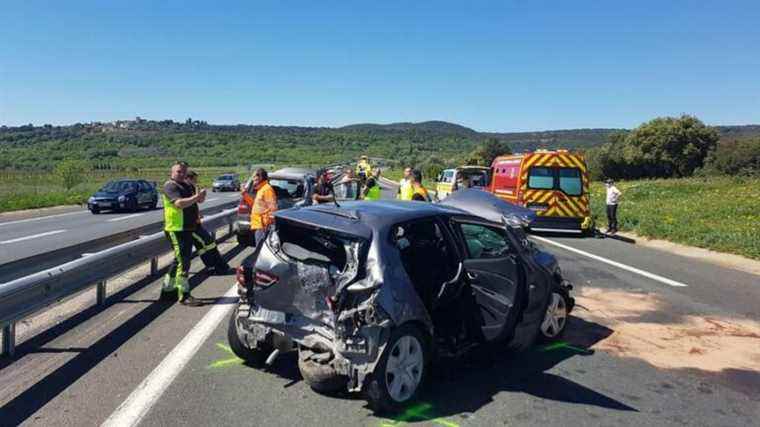 Three victims in an accident, the A750 motorway closed at Ceyras