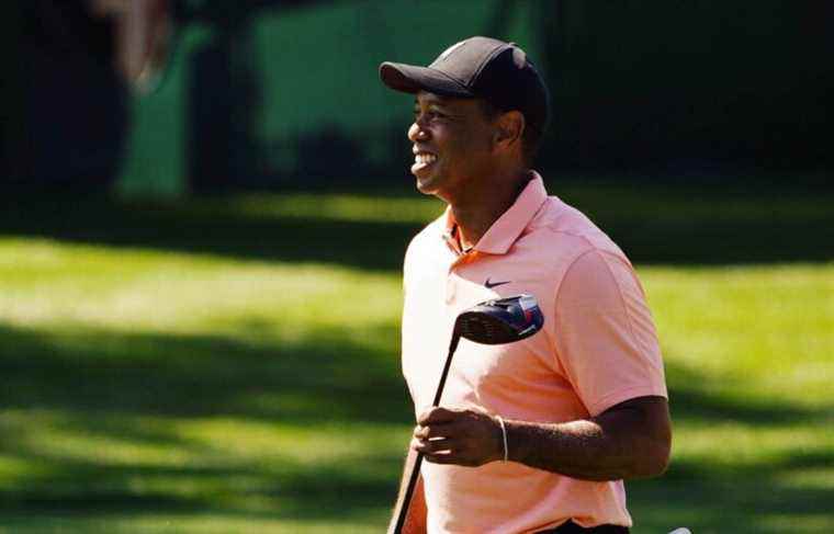 Tiger Woods arrives at the Masters Tournament