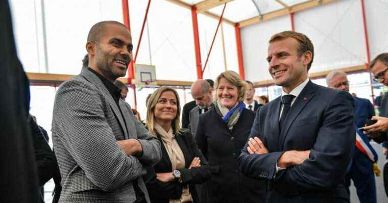 Tony Parker soon to be Sports Minister?  His cash response to the possible offer of Emmanuel Macron