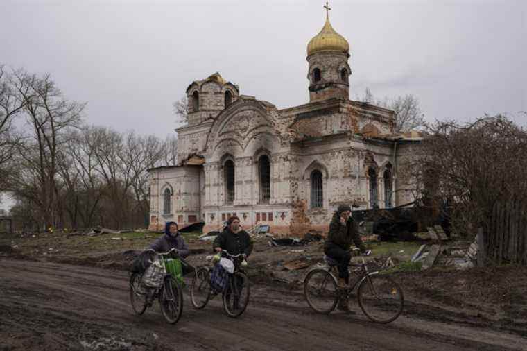 War in Ukraine |  Desolate scene of a wartime church