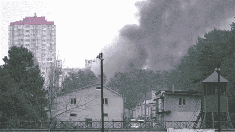 War in Ukraine: a bombed factory near kyiv after the sinking of the Moskva