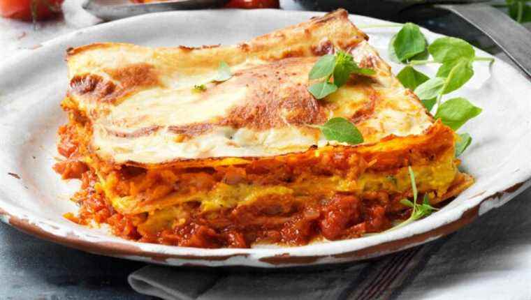 We cook the lasagna with our butcher Pascal Batagne