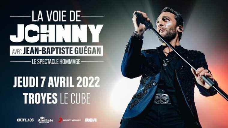 Win your tickets for the concert of Jean-Baptiste Guégan, the “voice” of Johnny, at the Cube de Troyes!