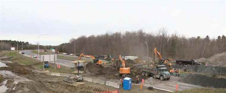 Work day and night to patch up Highway 20