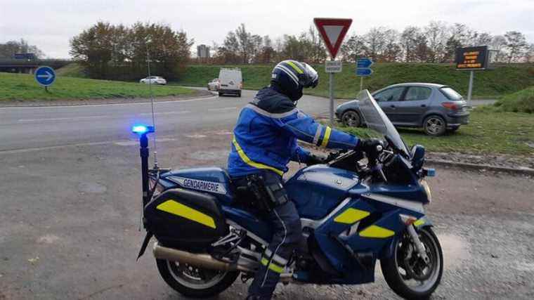 a biker flashed on the bypass of Brive at 174 Kms / hour