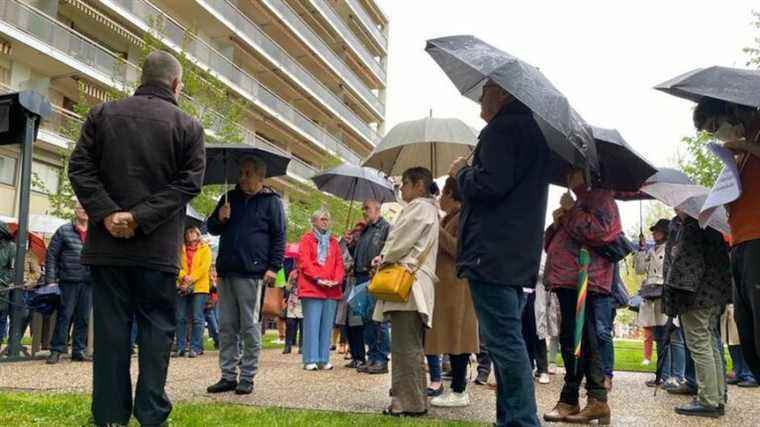 a disturbed rally against the far right in Périgueux