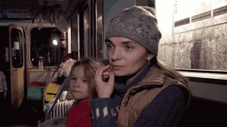 a mother and her daughter have been hiding in the Kharkiv metro for a month