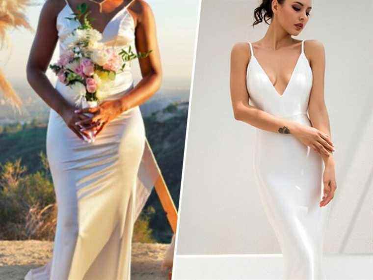 an American at the heart of a huge buzz with her SHEIN wedding dress for less than 50€